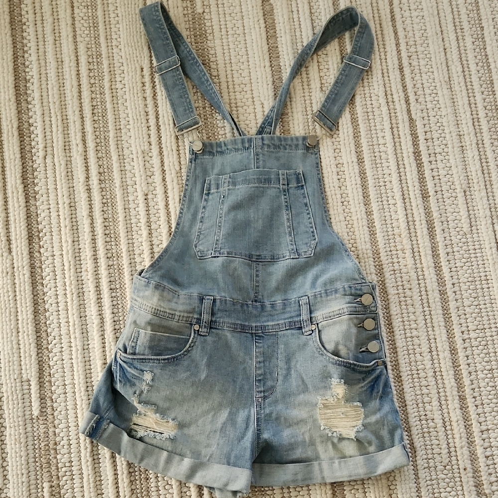 Dollhouse Light Blue Denim Overalls